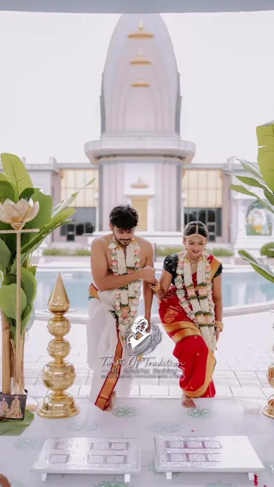 Saree draping reel